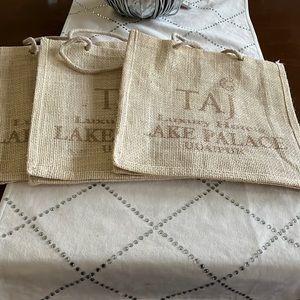 3 TAJ Luxury Hotels Lake Palace Bags